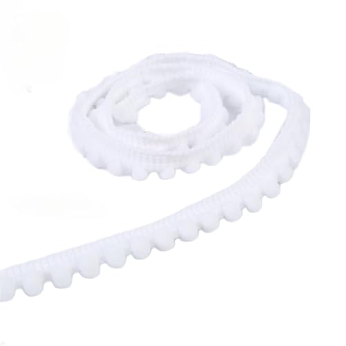 30 Yards 10mm Mini-Pomponborte zum Basteln, Bommelborte Dekoband Bommelband,Pomponband Fransenborte Spitzenband Zierband Dekoborte Pompons Borte zum Nähen,DIY Basteln Apparel Kleidung,Weiß 30 Yards 10mm Mini-Pomponborte zum Basteln, Bommelborte Dekoband Bommelband,Pomponband Fransenborte Spitzenband Zierband Dekoborte Pompons Borte zum Nähen,DIY Basteln Apparel Kleidung,Weiß von Duories