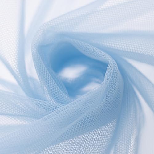 300cm x 300cm Mash Stoff Meterware, Extra Breit Softtüll Netzstoff Tüllstoff zum Nähen, Tüll Stoff für Bekleidung Gardine Tischdecken Hochzeit Vorhang Freihanddeko Tüllrock Party Deko,Blau von Duories