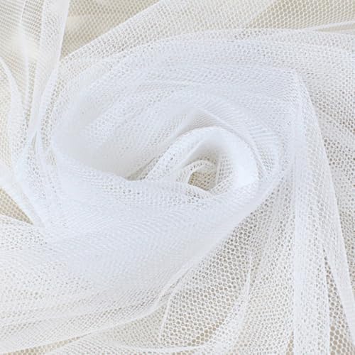 300cm x 300cm Mash Stoff Meterware, Extra Breit Softtüll Netzstoff Tüllstoff zum Nähen, Tüll Stoff für Bekleidung Gardine Tischdecken Hochzeit Vorhang Freihanddeko Tüllrock Party Deko,Weiß 300cm x 300cm Mash Stoff Meterware, Extra Breit Softtüll Netzstoff Tüllstoff zum Nähen, Tüll Stoff für Bekleidung Gardine Tischdecken Hochzeit Vorhang Freihanddeko Tüllrock Party Deko,Weiß von Duories