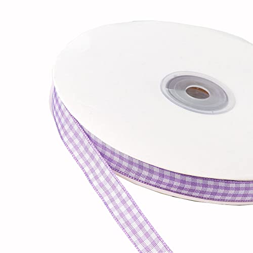 45m Karoband Schleifenband Geschenkband Vichy Bauernkaro Bänder zum Basteln,Stoffband Dekoband Bögen für Weihnachten Hochzeit Valentinstag Taufe Geburtstags Party Geschenk Verpackung,10mm Helles Lila 45m Karoband Schleifenband Geschenkband Vichy Bauernkaro Bänder zum Basteln,Stoffband Dekoband Bögen für Weihnachten Hochzeit Valentinstag Taufe Geburtstags Party Geschenk Verpackung,10mm Helles Lila von Duories