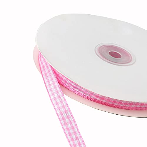 45m Karoband Schleifenband Geschenkband Vichy Bauernkaro Bänder zum Basteln,Stoffband Dekoband Bögen für Weihnachten Hochzeit Valentinstag Taufe Geburtstags Party Geschenk Verpackung,6mm Rosa 45m Karoband Schleifenband Geschenkband Vichy Bauernkaro Bänder zum Basteln,Stoffband Dekoband Bögen für Weihnachten Hochzeit Valentinstag Taufe Geburtstags Party Geschenk Verpackung,6mm Rosa von Duories