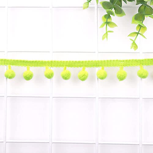 5 Yards 12mm Pompons Borte zum Basteln,Dekoband Mit Bommeln Bälle Pom Poms Fransenborte Zierband Dekoborte Nähzubehör für DIY Basteln Apparel Kleidung,Kostüme,Nähen,Dekoration,Fruchtgrün 5 Yards 12mm Pompons Borte zum Basteln,Dekoband Mit Bommeln Bälle Pom Poms Fransenborte Zierband Dekoborte Nähzubehör für DIY Basteln Apparel Kleidung,Kostüme,Nähen,Dekoration,Fruchtgrün von Duories