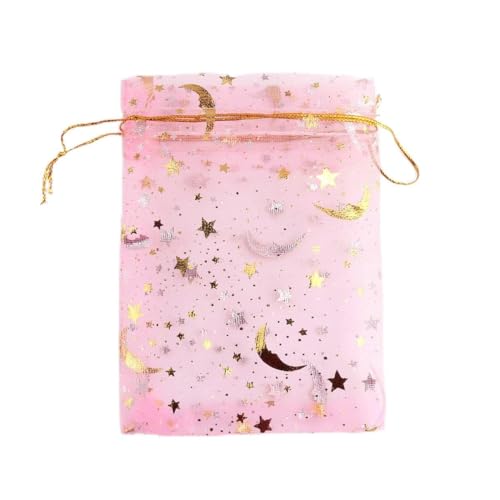 50 Stück 9x12cm Organzabeutel Organzasäckchen mit Aufdruck Glitzer Stern Mond,Geschenkbeutel Organza Schmuckbeutel Lavendelsäckchen Säckchen für Hochzeiten Weihnachten Partys Geschenk Säckchen,Rosa 50 Stück 9x12cm Organzabeutel Organzasäckchen mit Aufdruck Glitzer Stern Mond,Geschenkbeutel Organza Schmuckbeutel Lavendelsäckchen Säckchen für Hochzeiten Weihnachten Partys Geschenk Säckchen,Rosa von Duories