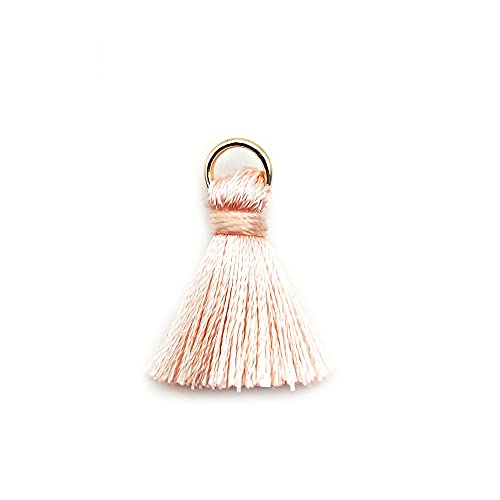 50 Stück Mini Quasten Anhänger,2cm Seidige Gerade Fransen Tassel Troddel Armband Schlüsselanhänger Basteln Quaste für Ohrringe Schmuckherstellung Taschen Lesezeichen DIY Handwerk Zubehör,Hell-Pink 50 Stück Mini Quasten Anhänger,2cm Seidige Gerade Fransen Tassel Troddel Armband Schlüsselanhänger Basteln Quaste für Ohrringe Schmuckherstellung Taschen Lesezeichen DIY Handwerk Zubehör,Hell-Pink von Duories