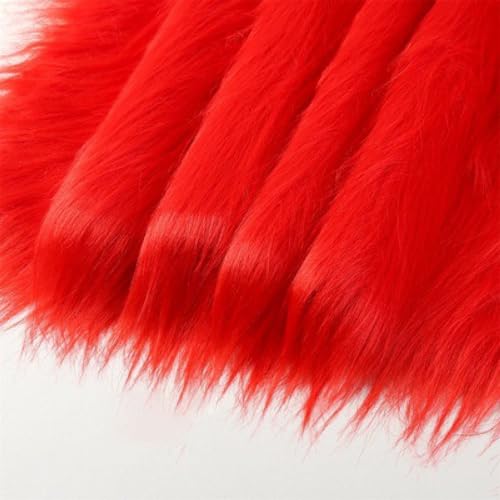 50cmx180cm Flauschige Kunstpelzband Kunstfell Band Fellstoff, Furry Faux Pelz Stoff Dekoband Zierband Plüsch Trim Plüschstoff Plüschband Borten Bänder zum Nähen Kleidung Weihnachtsdeko,Rot 50cmx180cm Flauschige Kunstpelzband Kunstfell Band Fellstoff, Furry Faux Pelz Stoff Dekoband Zierband Plüsch Trim Plüschstoff Plüschband Borten Bänder zum Nähen Kleidung Weihnachtsdeko,Rot von Duories