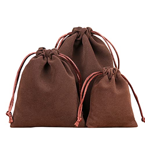 6 Stück Samtbeutel Schmuckbeutel, Kleine Stoff Beutel mit Kordelzug, Samt Säckchen Geschenkbeutel Stoffsäckchen zum Befüllen für Schmuck Hochzeit Weihnachten Geburtstag Party Geschenk,15x20cm Braun 6 Stück Samtbeutel Schmuckbeutel, Kleine Stoff Beutel mit Kordelzug, Samt Säckchen Geschenkbeutel Stoffsäckchen zum Befüllen für Schmuck Hochzeit Weihnachten Geburtstag Party Geschenk,15x20cm Braun von Duories