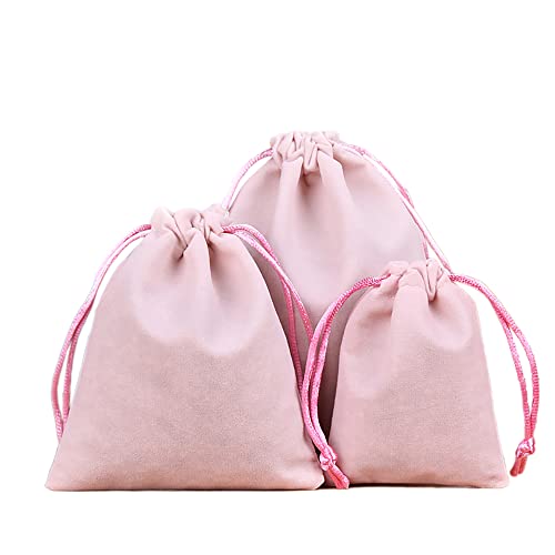 6 Stück Samtbeutel Schmuckbeutel, Kleine Stoff Beutel mit Kordelzug, Samt Säckchen Geschenkbeutel Stoffsäckchen zum Befüllen für Schmuck Hochzeit Weihnachten Geburtstag Party Geschenk,17x23cm Rosa 6 Stück Samtbeutel Schmuckbeutel, Kleine Stoff Beutel mit Kordelzug, Samt Säckchen Geschenkbeutel Stoffsäckchen zum Befüllen für Schmuck Hochzeit Weihnachten Geburtstag Party Geschenk,17x23cm Rosa von Duories