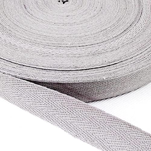 Baumwolle Schrägband,25 Yards x 20mm Einfassband Köperband Nahtband Baumwollband Textilband Fischgrätenband Köperband Wimpelband Twillband Webbing Band für Schneidern DIY-Nähen Basteln,Hellgrau A Baumwolle Schrägband,25 Yards x 20mm Einfassband Köperband Nahtband Baumwollband Textilband Fischgrätenband Köperband Wimpelband Twillband Webbing Band für Schneidern DIY-Nähen Basteln,Hellgrau A von Duories