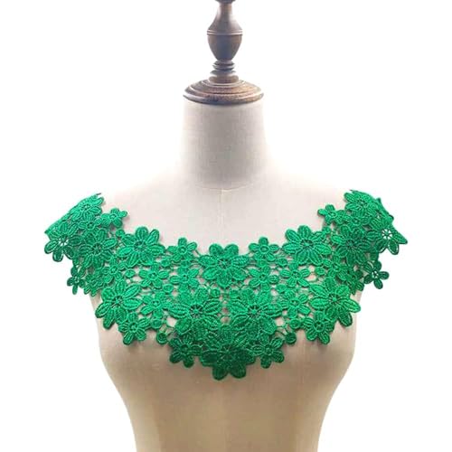 Bestickte Blumen Blüte Spitze Kragen Applikation,Stickerei Spitzenbesatz Häkelspitze Patch Spitzemotiv Applique Patches Einsatzkragen für Nähen Handwerk Kostüm Hochzeitskleid Brautkleid Deko,Grün Bestickte Blumen Blüte Spitze Kragen Applikation,Stickerei Spitzenbesatz Häkelspitze Patch Spitzemotiv Applique Patches Einsatzkragen für Nähen Handwerk Kostüm Hochzeitskleid Brautkleid Deko,Grün von Duories