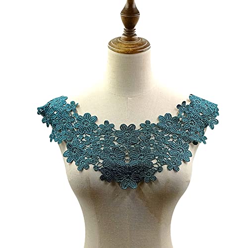 Bestickte Blumen Spitze Kragen Applikation,Stickerei Spitzenbesatz Häkelspitze Patch Spitzemotiv Applique Patches Einsatzkragen für Nähen Handwerk Kostüm Hochzeitskleid Brautkleid Deko,Dunkelgrün Bestickte Blumen Spitze Kragen Applikation,Stickerei Spitzenbesatz Häkelspitze Patch Spitzemotiv Applique Patches Einsatzkragen für Nähen Handwerk Kostüm Hochzeitskleid Brautkleid Deko,Dunkelgrün von Duories