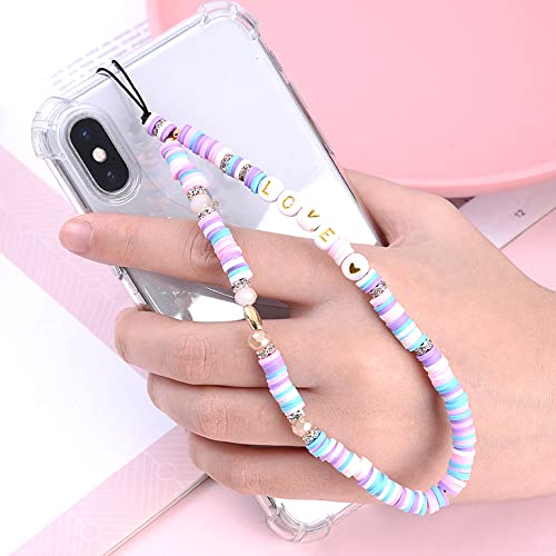 Bunt Perlen Handykette Handy Lanyard Handy Anhänger,Böhmische Anti Verlorene Alphabet Perlenkette Telefon Handgelenkschlaufe Schlüsselanhänger Handy Schmuck Hängende Kette Handschlaufe Handyanhänger Bunt Perlen Handykette Handy Lanyard Handy Anhänger,Böhmische Anti Verlorene Alphabet Perlenkette Telefon Handgelenkschlaufe Schlüsselanhänger Handy Schmuck Hängende Kette Handschlaufe Handyanhänger von Duories