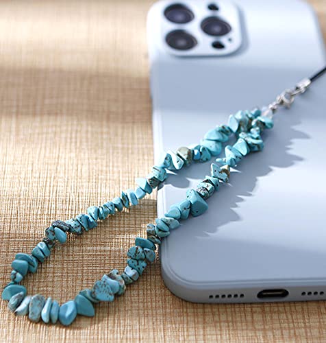 Bunte Natürlicher Kristallstein Kies Handykette,Universal Handy Handschlaufe Handy Charm Handgelenk Handy Lanyard Perlen Kette Telefonkette Handyschmuck Schlüssel Taschen Handy Anhänger,Türkis Bunte Natürlicher Kristallstein Kies Handykette,Universal Handy Handschlaufe Handy Charm Handgelenk Handy Lanyard Perlen Kette Telefonkette Handyschmuck Schlüssel Taschen Handy Anhänger,Türkis von Duories