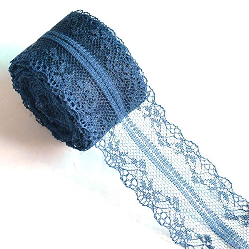 Bunte Spitzenband Spitzenbordüre,4cm x 20m Vintage Spitzen Band Geschenkband Dekoband Spitzenborte Lace Trim Ribbon für Hochzeit,Nähen,Blumen,Partys,Dekorationen,Geschenkverpackungen,Navy blau Bunte Spitzenband Spitzenbordüre,4cm x 20m Vintage Spitzen Band Geschenkband Dekoband Spitzenborte Lace Trim Ribbon für Hochzeit,Nähen,Blumen,Partys,Dekorationen,Geschenkverpackungen,Navy blau von Duories