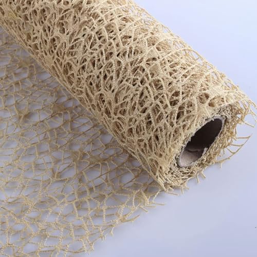1 Rolle 50 cm × 4,5 m Geschenkpapier Blumenstrauß Blumenverpackung Mesh Geschenkpapierrolle Hollow Out Floral Geschenkpapier,für Geburtstag Hochzeit Valentinstag Muttertag,Leichter Kaffee von Duories