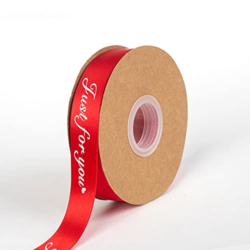 Duories 1 Rollen 50 Yards x 2.5 cm Satinband Band mit den Buchstaben JUST for You Geschenkband für Blumen,für Hochzeitsdekoration,Geburtstagsdekoration,Partydekoration,Kuchenverpackung,Rot Duories 1 Rollen 50 Yards x 2.5 cm Satinband Band mit den Buchstaben JUST for You Geschenkband für Blumen,für Hochzeitsdekoration,Geburtstagsdekoration,Partydekoration,Kuchenverpackung,Rot von Duories