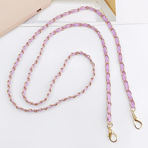 Duories 1 Stück Taschenkette Metall, Schulter Riemen Kette, Handtaschen Ersatz Schulterriemen, Trageriemen Kette, Schultergurt für Damen Umhängetasche Geldbörse Handtaschen,Helles Lila,120cm Duories 1 Stück Taschenkette Metall, Schulter Riemen Kette, Handtaschen Ersatz Schulterriemen, Trageriemen Kette, Schultergurt für Damen Umhängetasche Geldbörse Handtaschen,Helles Lila,120cm von Duories