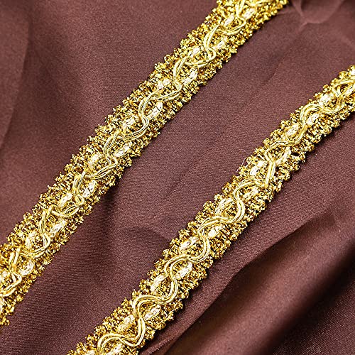 Duories 1.2 cm × 25 m Wellige Spitze,Metallic Braid Spitzenbesatz,Spitzenband verziert Gimpenbesatz,für DIY Handwerk Dekoration,Hochzeit Kleidung Dekoration,Schmuck,Haus Dekoration,Nähen,Gold Duories 1.2 cm × 25 m Wellige Spitze,Metallic Braid Spitzenbesatz,Spitzenband verziert Gimpenbesatz,für DIY Handwerk Dekoration,Hochzeit Kleidung Dekoration,Schmuck,Haus Dekoration,Nähen,Gold von Duories