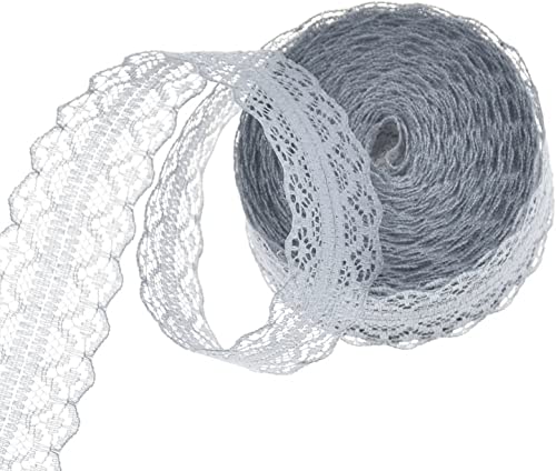 Duories 10 M Nichtelastische Spitzenbesatz Stoff Spitzenband Spitzenbordüre,Geschenkband Spitzenborte Meterware,Für DIY Basteln Nähen Weihnachten Hochzeit Deko Tischdeko Geschenkverpackung,Grau Duories 10 M Nichtelastische Spitzenbesatz Stoff Spitzenband Spitzenbordüre,Geschenkband Spitzenborte Meterware,Für DIY Basteln Nähen Weihnachten Hochzeit Deko Tischdeko Geschenkverpackung,Grau von Duories