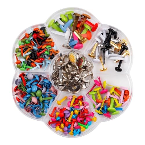 Duories 100 Stück 6-12mm Mini Runde Brads Set Metall Musterklammern Bunte Pearl Verschlussklammern Klammern Rundkopf Papier Befestigungen für Basteln DIY Handwerk Scrapbooking Karten,Stil 1 Duories 100 Stück 6-12mm Mini Runde Brads Set Metall Musterklammern Bunte Pearl Verschlussklammern Klammern Rundkopf Papier Befestigungen für Basteln DIY Handwerk Scrapbooking Karten,Stil 1 von Duories