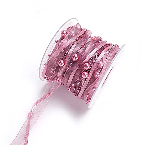 Duories 10m Perlengirlande mit Organza,8+3mm Perlenband,Geschenkband,Trendyband,Schleifenband,Dekoband Hängedeko Tischdeko Dekokette für Hochzeit Weihnachten Taufe Geburtstagsgeschenke,Rosa Duories 10m Perlengirlande mit Organza,8+3mm Perlenband,Geschenkband,Trendyband,Schleifenband,Dekoband Hängedeko Tischdeko Dekokette für Hochzeit Weihnachten Taufe Geburtstagsgeschenke,Rosa von Duories