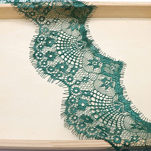 Duories 3 Yards 9.5cm Elastizität Spitzenband Vintage Spitze-Borten Spitzenbordüre Zierband Spitzenstoff Spitze Borte lace Trim für Nähen DIY Handwerk Hochzeit Tischdeko Kleidung Deko Geschenk,Grün Duories 3 Yards 9.5cm Elastizität Spitzenband Vintage Spitze-Borten Spitzenbordüre Zierband Spitzenstoff Spitze Borte lace Trim für Nähen DIY Handwerk Hochzeit Tischdeko Kleidung Deko Geschenk,Grün von Duories