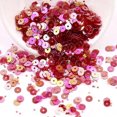 Duories 4000 Pailletten 4 mm Durchmesser,Stickerei Pailletten,Pailletten Basteln Set,Pailetten Kit Paietten Pailletten Basteln Lose Pailletten,für DIY Kunsthandwerk Herstellung,Rot Duories 4000 Pailletten 4 mm Durchmesser,Stickerei Pailletten,Pailletten Basteln Set,Pailetten Kit Paietten Pailletten Basteln Lose Pailletten,für DIY Kunsthandwerk Herstellung,Rot von Duories