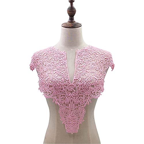 Duories Bestickte Spitze Rundhalskragen Applikation,Stickerei Spitze Patch Spitzemotiv Applique Patches Einsatzkragen für Nähen DIY Handwerk Kostüm Hochzeitskleid Brautkleid Deko am Ausschnitt,Rosa Duories Bestickte Spitze Rundhalskragen Applikation,Stickerei Spitze Patch Spitzemotiv Applique Patches Einsatzkragen für Nähen DIY Handwerk Kostüm Hochzeitskleid Brautkleid Deko am Ausschnitt,Rosa von Duories