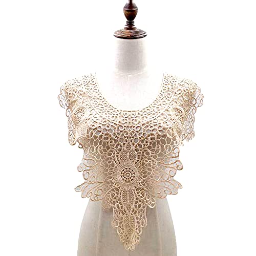 Duories Spitzenkragen Einsatzkragen Ausschnitt Spitze mehrfarbiger Bestickt Stickerei Spitzenbesatz Kleid nähen DIY Handarbeit Vorne Spitze Applikation Gestickten Hochzeit Spitzemotiv Patches,Beige Duories Spitzenkragen Einsatzkragen Ausschnitt Spitze mehrfarbiger Bestickt Stickerei Spitzenbesatz Kleid nähen DIY Handarbeit Vorne Spitze Applikation Gestickten Hochzeit Spitzemotiv Patches,Beige von Duories