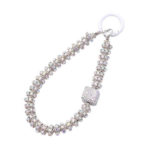 Duories Universal Kurz Perlen Handykette,Glitzer Strass Handy Perlen Schlüsselband Handgelenkschlaufe Kette Handygurt Armband Handyschmuck Schlüsselanhänger Handyband Handyanhänger für Damen,Weiß Duories Universal Kurz Perlen Handykette,Glitzer Strass Handy Perlen Schlüsselband Handgelenkschlaufe Kette Handygurt Armband Handyschmuck Schlüsselanhänger Handyband Handyanhänger für Damen,Weiß von Duories