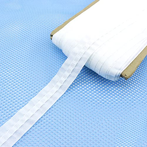 Duories Universal Weiß Gardinenband Faltenband Falten Breite 25 mm x 30 m Polyester Vorhangband Kräuselband Vorhang Reihband Gardinen Überschrift Band zum Aufnähen für Gardine Haken Duories Universal Weiß Gardinenband Faltenband Falten Breite 25 mm x 30 m Polyester Vorhangband Kräuselband Vorhang Reihband Gardinen Überschrift Band zum Aufnähen für Gardine Haken von Duories