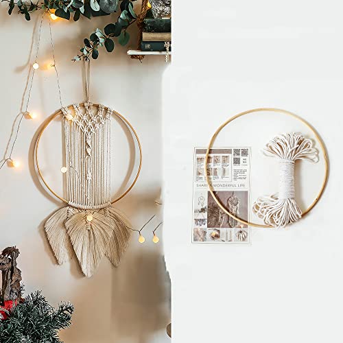 Makramee Traumfänger Set,Makramee Garn Baumwollgarn Makramee Schnur zum Basteln,Makramee Zubehör Set für DIY Handwerk Macrame Dekoration Wandteppich Wandbehänge Traumfänger,DREI Blätter Traumfänger Makramee Traumfänger Set,Makramee Garn Baumwollgarn Makramee Schnur zum Basteln,Makramee Zubehör Set für DIY Handwerk Macrame Dekoration Wandteppich Wandbehänge Traumfänger,DREI Blätter Traumfänger von Duories