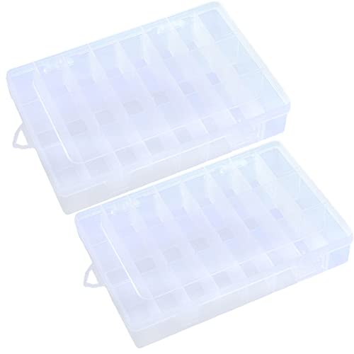 Sortierbox Transparent,Plastik Aufbewahrungsbox Sortimentskasten mit 24 Fächer und Deckel,Abnehmbar Schmuck Organizer Box Schmuckschatulle Werkzeugcontainer für Kleinteile Schrauben Schmuck Ohrringe Sortierbox Transparent,Plastik Aufbewahrungsbox Sortimentskasten mit 24 Fächer und Deckel,Abnehmbar Schmuck Organizer Box Schmuckschatulle Werkzeugcontainer für Kleinteile Schrauben Schmuck Ohrringe von Duories