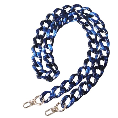 Taschenkette, Acrylkette für Tasche,Handykette Universal zum Umhängen, Flacher Acryl Kettenriemen Trageriemen, Acryl Tasche Schulterriemen für DIY Handtasche Geldbörse Umhängetasche, Blau 120cm Taschenkette, Acrylkette für Tasche,Handykette Universal zum Umhängen, Flacher Acryl Kettenriemen Trageriemen, Acryl Tasche Schulterriemen für DIY Handtasche Geldbörse Umhängetasche, Blau 120cm von Duories