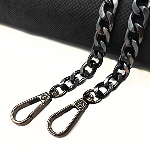 Taschenkette,Taschenkette Metall Kette Schulterriemen Breite 9,5 mm,DIY Gewebte Taschenkette Taschenriemen Metalltaschenkette Aluminiumkette,für Handtaschen,Umhängetaschen,Geldbörsen,Schwarz,40cm Taschenkette,Taschenkette Metall Kette Schulterriemen Breite 9,5 mm,DIY Gewebte Taschenkette Taschenriemen Metalltaschenkette Aluminiumkette,für Handtaschen,Umhängetaschen,Geldbörsen,Schwarz,40cm von Duories