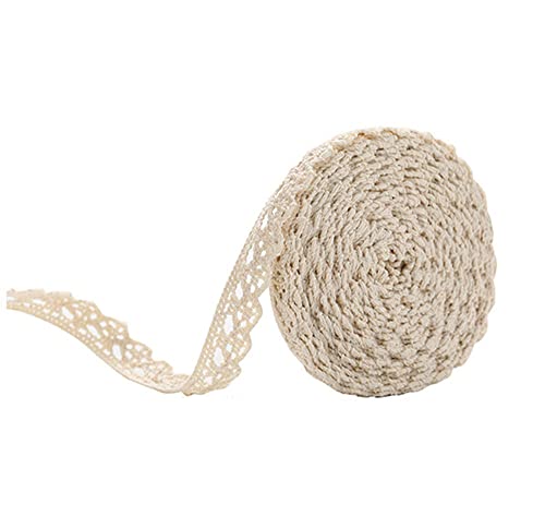 Vintage Spitzenband,20m Baumwolle Spitzenborte Häkelspitze-Borten Dekoband Zierspitze Spitzenbordüre Zierband Spitzenstoff Geschenkband für Nähen Basteln Hochzeit Weihnachten Geschenk Deko,Beige 1,5cm Vintage Spitzenband,20m Baumwolle Spitzenborte Häkelspitze-Borten Dekoband Zierspitze Spitzenbordüre Zierband Spitzenstoff Geschenkband für Nähen Basteln Hochzeit Weihnachten Geschenk Deko,Beige 1,5cm von Duories