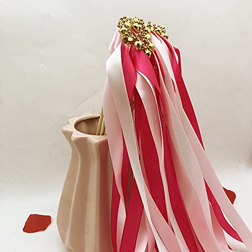 Zauberstäbe mit Band Glocken,30 Stück Luftschlangen Seide Fee Stick,Wedding Twirling Streamers Ribbon Wedding Wands Stick für Hochzeit Partys Babypartys Geburtstag Urlaub Feiern Weihnachten,Rose Zauberstäbe mit Band Glocken,30 Stück Luftschlangen Seide Fee Stick,Wedding Twirling Streamers Ribbon Wedding Wands Stick für Hochzeit Partys Babypartys Geburtstag Urlaub Feiern Weihnachten,Rose von Duories