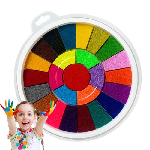 Duqulle Fingermalset – 25 Farben, Waschbare Fingerfarbe Für Kinder, Lustiges Fingermalset, Babysichere Farbe Für Handabdrücke, Malen Für Kinder, Pädagogisches Werkzeug, Geschenke Für Das Frühe Lernen von Duqulle
