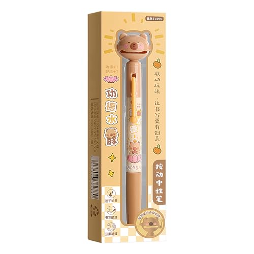 Duqulle Gel Pens Schwarz,Capybara Druckmechanische Schwarz Tinte Gel Kugelschreiber | Flüssig Schreibende Schulbedarf Schreibtischzubehör Cartoon für Papier Studium Unterricht Journaling Arbeit Büro Duqulle Gel Pens Schwarz,Capybara Druckmechanische Schwarz Tinte Gel Kugelschreiber | Flüssig Schreibende Schulbedarf Schreibtischzubehör Cartoon für Papier Studium Unterricht Journaling Arbeit Büro von Duqulle