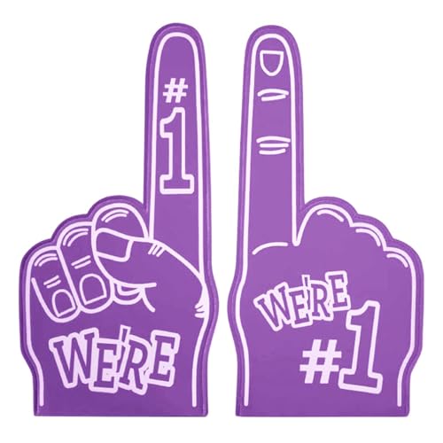 Duqulle Riesiger Schaumstofffinger 18 Zoll, Schaumstoffhand für alle Gelegenheiten, Jubeln Nr. 1 Schaumstoffhand für Sportveranstaltungen, Spiele, Cheerleading, Cheer-Requisiten Duqulle Riesiger Schaumstofffinger 18 Zoll, Schaumstoffhand für alle Gelegenheiten, Jubeln Nr. 1 Schaumstoffhand für Sportveranstaltungen, Spiele, Cheerleading, Cheer-Requisiten von Duqulle
