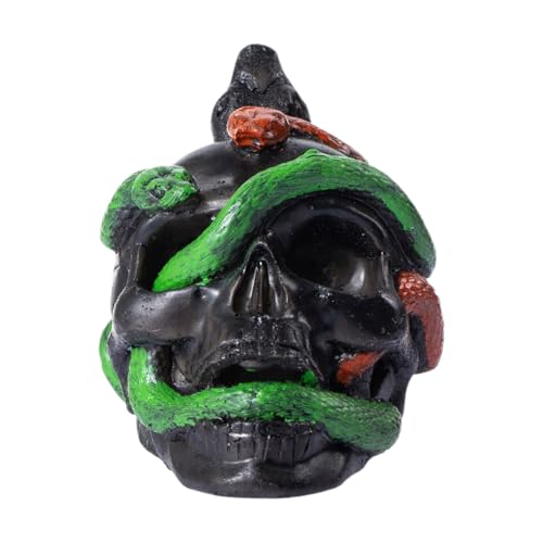 Duqulle Todespfeife, Schlangen-Skull Gruselpfeife Für Halloween, Mehrfunktionales Streichspielzeug für Geisterhausfest und Halloween Kostümpartys Duqulle Todespfeife, Schlangen-Skull Gruselpfeife Für Halloween, Mehrfunktionales Streichspielzeug für Geisterhausfest und Halloween Kostümpartys von Duqulle