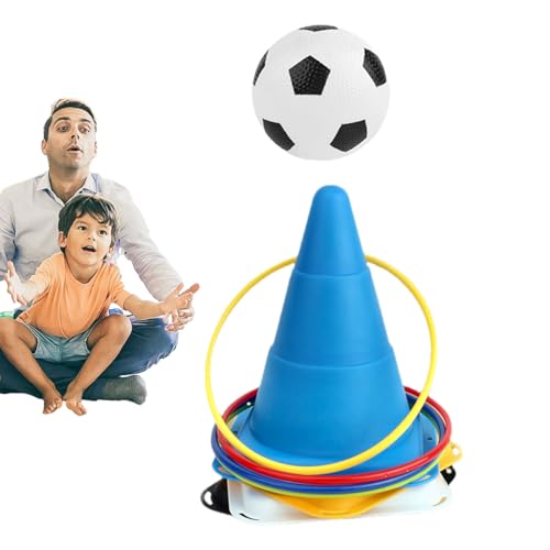 Duqulle Wurfring-Spielzeug,Wurfring-Spielzeug | Indoor-Outdoor-Karnevalsspiele | 12 Wurfringe, 4 Kegel, Wurfspiel für den Hinterhof, Rasenspiel für Kinder und Erwachsene Duqulle Wurfring-Spielzeug,Wurfring-Spielzeug | Indoor-Outdoor-Karnevalsspiele | 12 Wurfringe, 4 Kegel, Wurfspiel für den Hinterhof, Rasenspiel für Kinder und Erwachsene von Duqulle
