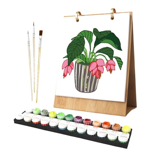 Schreibtischkalender 2026, Malen Nach Zahlen Kalender, Wandkalender, Digitale Malerkalender, DI Y Wandplaner 2026, Um Zu Stehen, Mit Pinsel Und Acrylfarbe Für Die Dekoration Zu Hause von Duqulle