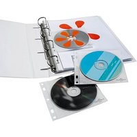 10 DURABLE 1er CD-/DVD-Hüllen Cover FILE abheftbar transparent von Durable