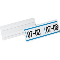 10 DURABLE Etikettentaschen HARD COVER transparent 1/2 DIN A5 quer von Durable