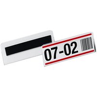 10 DURABLE Etikettentaschen HARD COVER transparent 10,0 x 3,8 cm von Durable