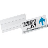 10 DURABLE Etikettentaschen HARD COVER transparent 15,0 x 6,7 cm von Durable