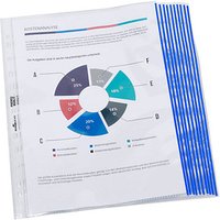 10 DURABLE Prospekthüllen PREMIUM DIN A4 blau klar 0,08 mm 10 DURABLE Prospekthüllen PREMIUM DIN A4 blau klar 0,08 mm von Durable