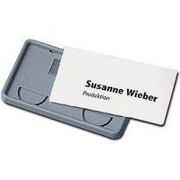 25 DURABLE Clip-Card Namensschilder mit Magnet 7,5 x 4,0 cm von Durable