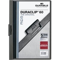 25 DURABLE Klemmhefter DURACLIP  anthrazit von Durable