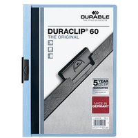 25 DURABLE Klemmhefter DURACLIP  hellblau von Durable